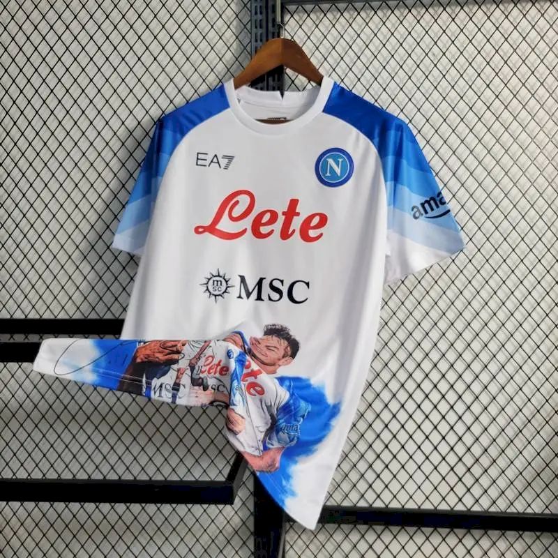 Mens Napoli 2023/24 Champion Edition Jersey White