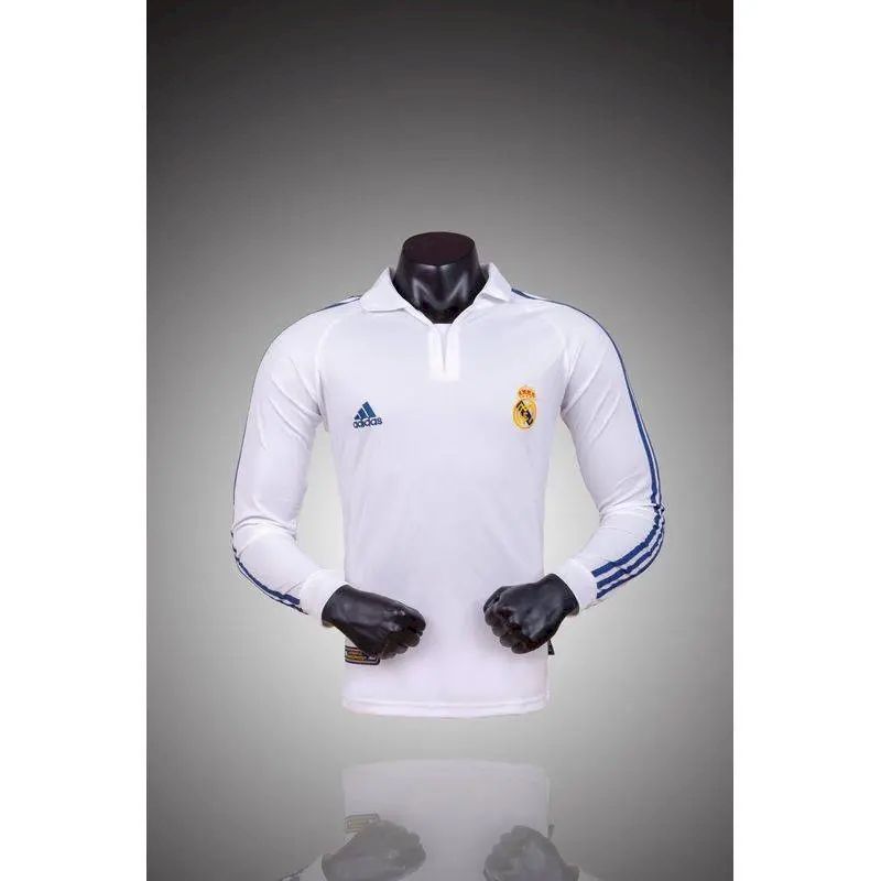 Retro Real Madrid 2001/02 Home Long Sleeve Jersey