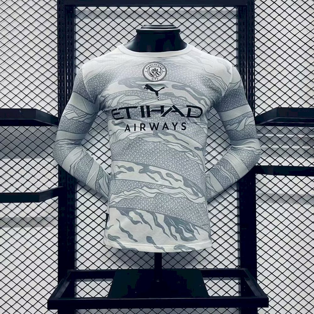 Mens Manchester City 2024/25 Special Edition Long Sleeves Jersey – Player Versi