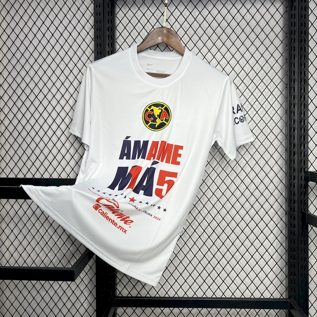 Mens Club America 2024/25 15 Champions White Commemorative Edition White Jersey