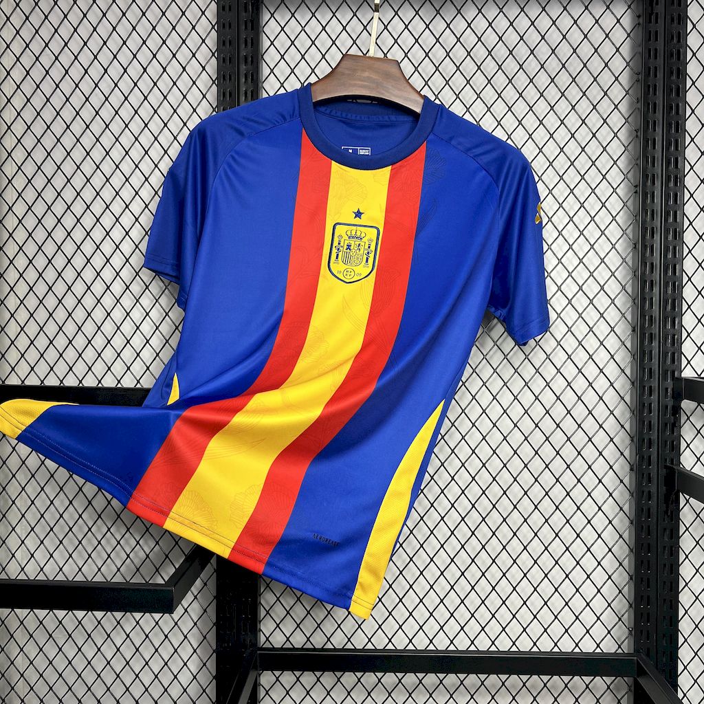 Mens Spain 2024/25 Euro Pre-match uniform Jersey