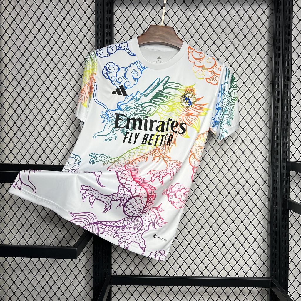Mens Real Madrid 2024/25 White Cailong Special Edition Jersey