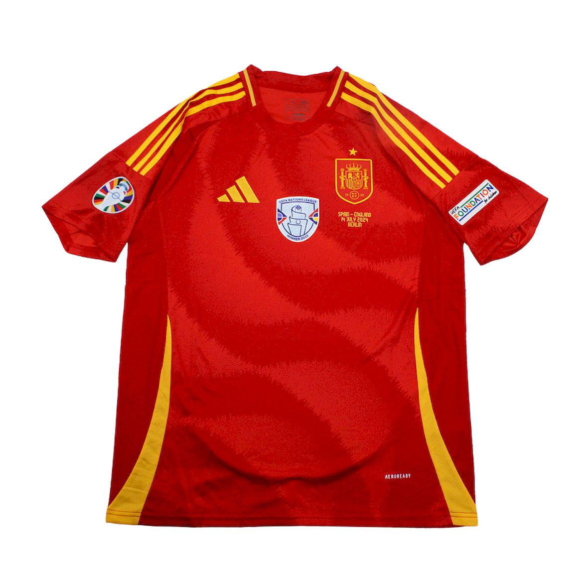 Mens Spain 2024/25 UEFA Euro 2024 Champions Home Jersey