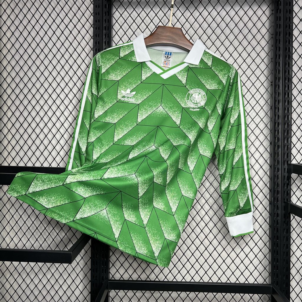 Retro Germany 1990 Away Long Sleeve Jersey