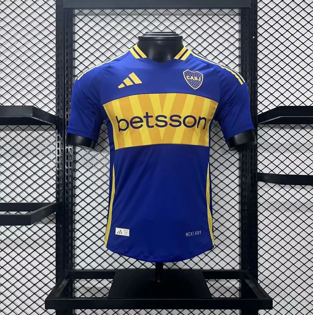 Mens Boca Juniors 2024/25 Home Jersey Player Version