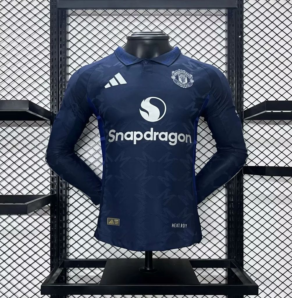 Mens Manchester United 2024/25 Away Long Sleeves Jersey Player Version