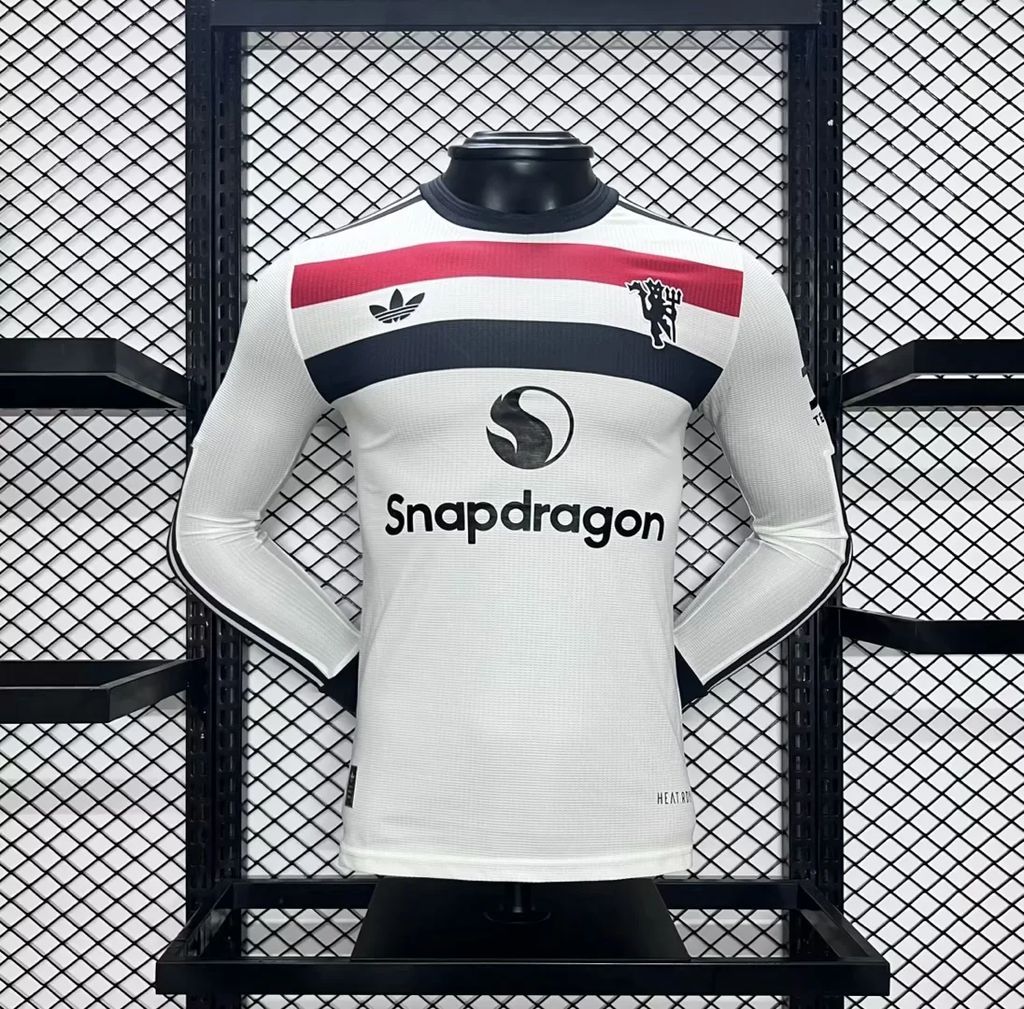 Mens Manchester United 2024/25 Third Long Sleeves Jersey Player Version