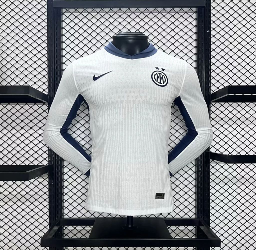 Mens Inter Milan 2024/25 Away Long Sleeves Jersey Player Version