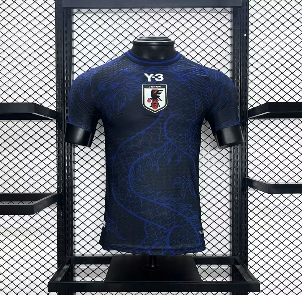 Mens Japan 2024/25 Y3 Blue Dragon Jersey Player Version