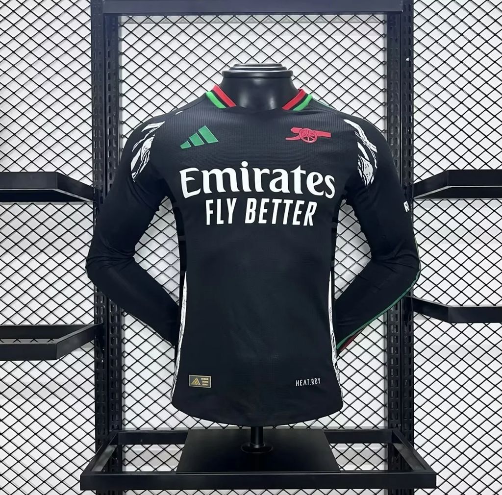 Mens Arsenal 2024/25 Away Long Sleeves Jersey Player Version