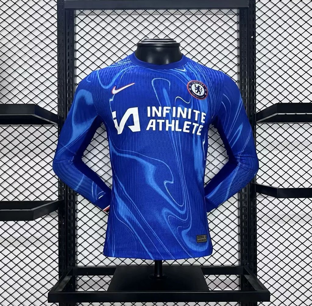 Mens Chelsea 2024/25 Home Long Sleeves Jersey Player Version