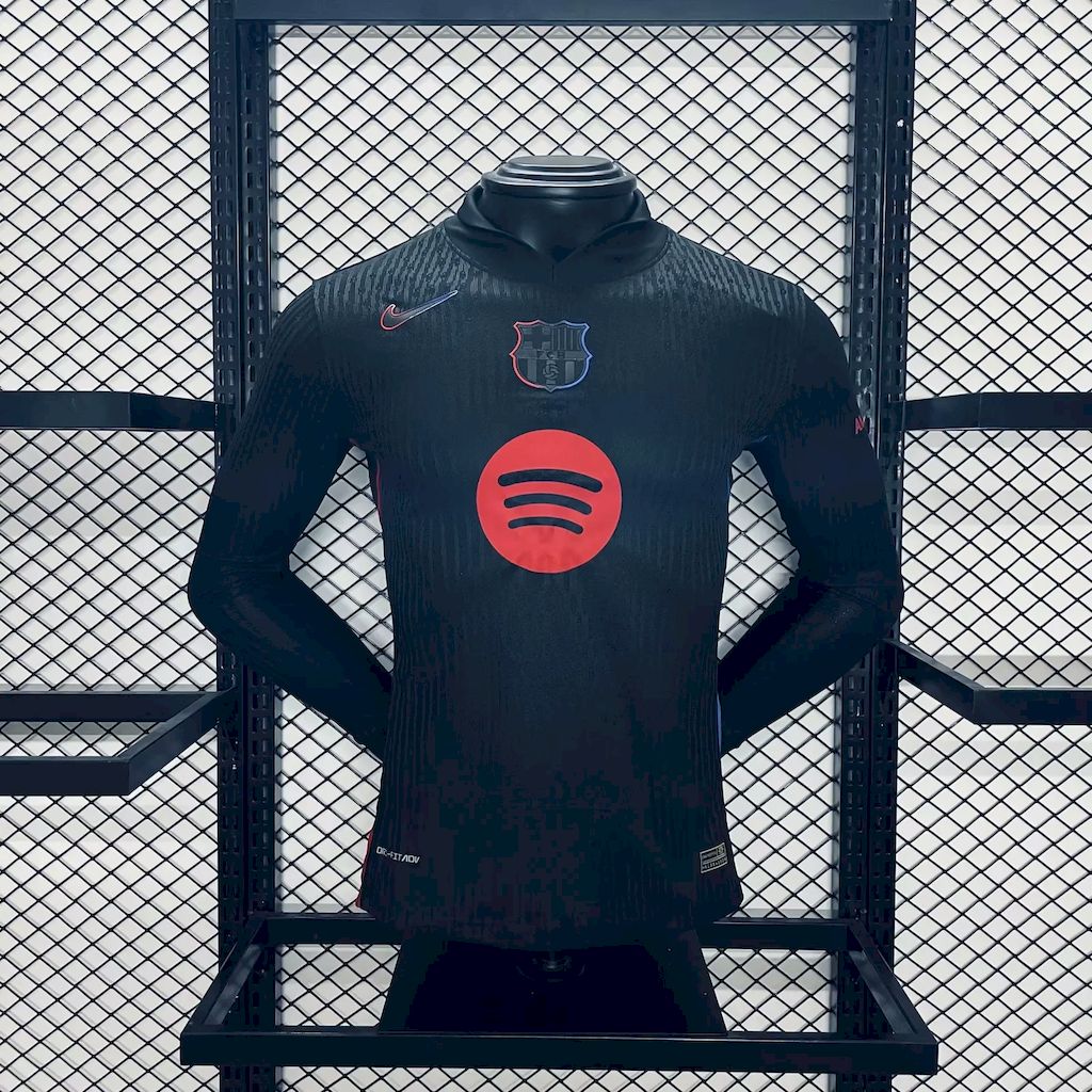Mens Barcelona 2024/25 Away Long Sleeves Jersey Player Version