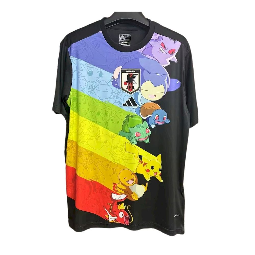 Mens Japan 2024/25 Pokemon Journeys Black Jersey