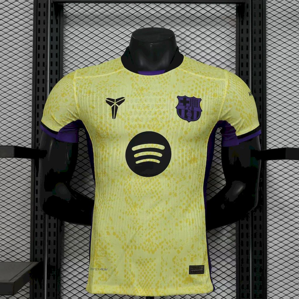 Mens Barcelona 2025/26 Away Mamba Series Kobe Bryant Joint Edition Jersey Player Version