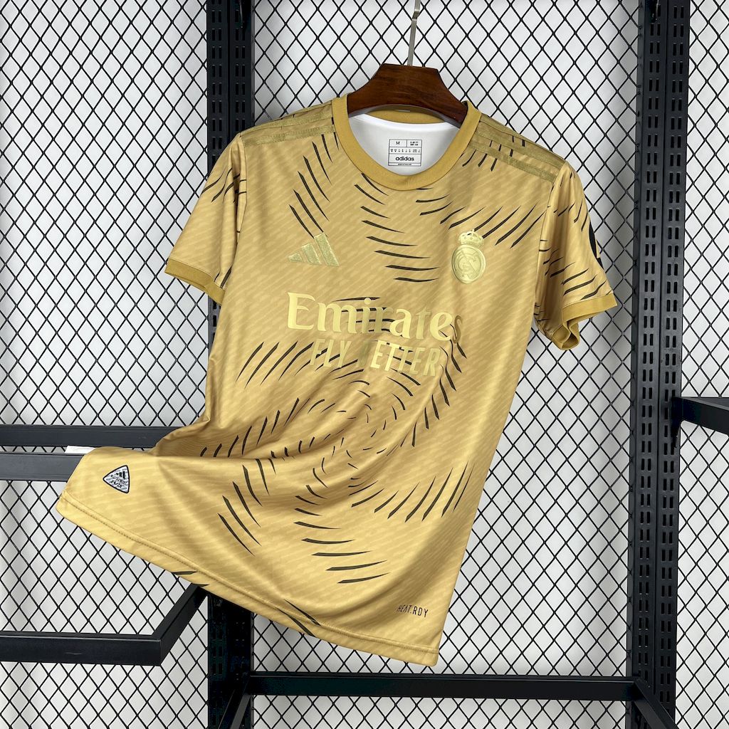 Mens Real Madrid 2025/26 Gold Jersey