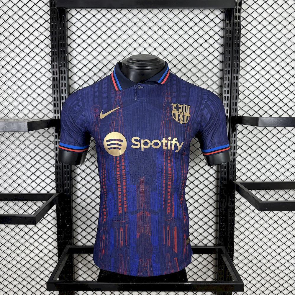 Mens Barcelona 2025/26 season pink special edition jersey player version