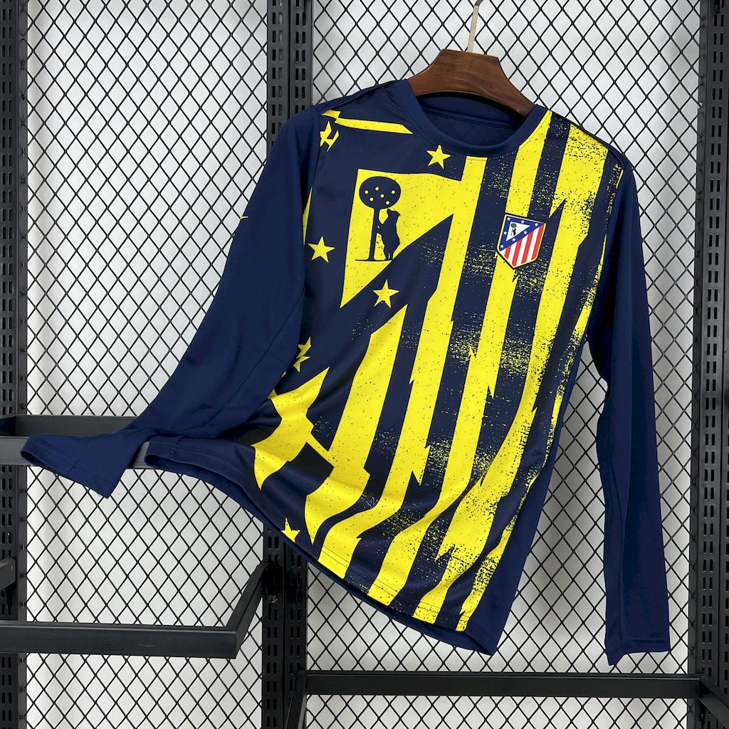 Mens Atletico Madrid 2025/26 Pre-match Long Sleeve Jersey