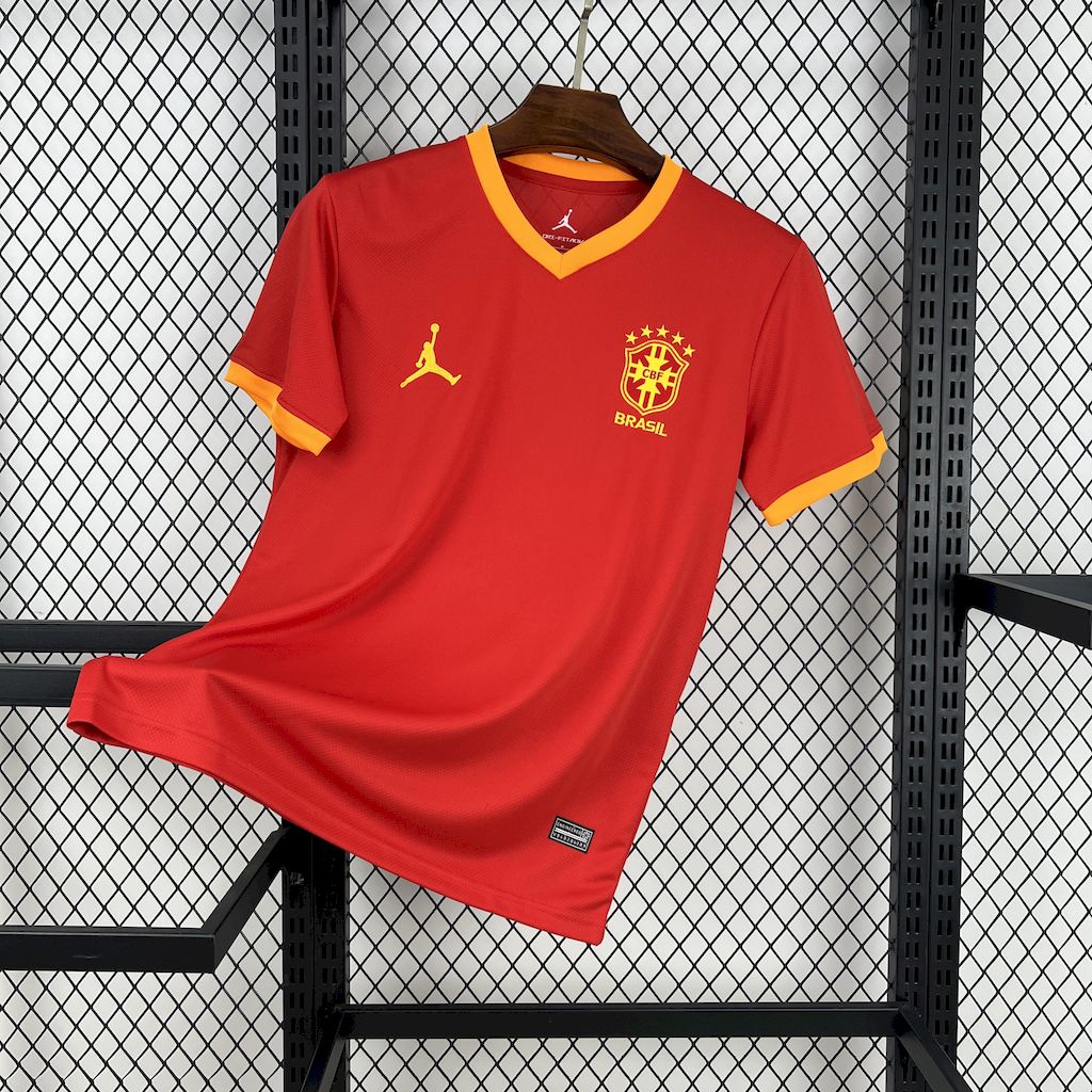 Mens Brazil 2025/26 Jordan Red Special Edition Jersey