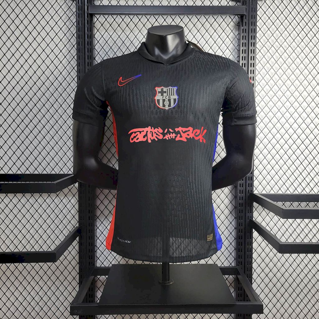 Mens Barcelona 2024/25 Travis Scott Edition Away Jersey Player Version
