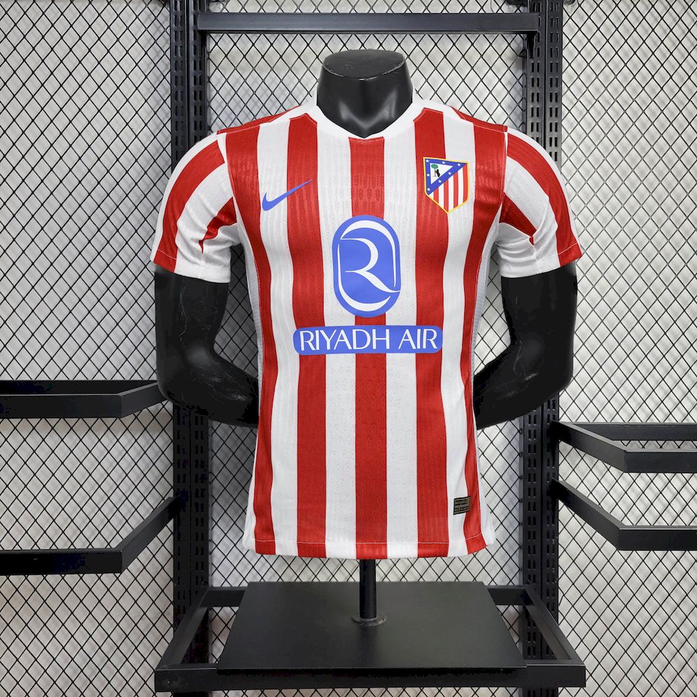 Mens Atletico Madrid 2025/26 Home Jersey Player Version