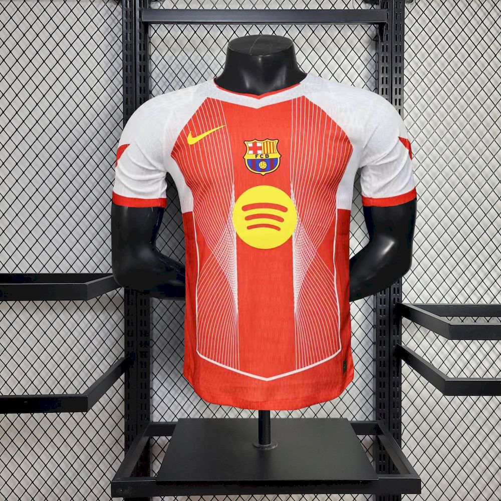 Mens Barcelona 2025/26 Orange Special Edition Jersey Player Version