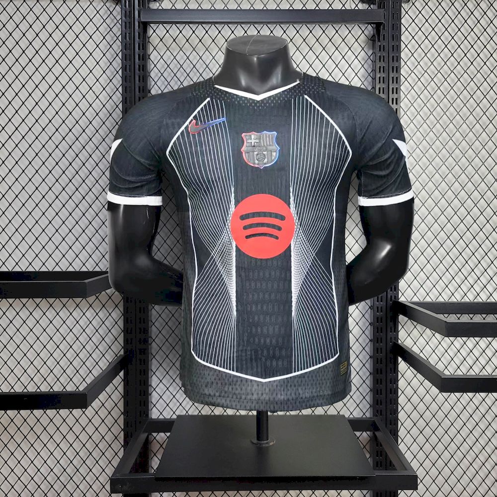 Mens Barcelona 2025/26 Black Special Edition Jersey Player Version