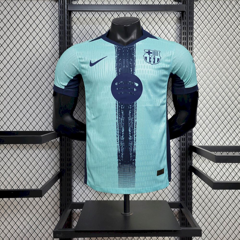 Mens Barcelona 2025/26 Pre-match training Jersey Player Version