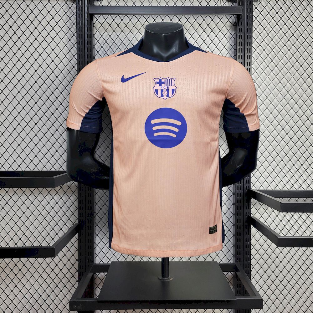 Mens Barcelona 2025/26 Pre-match training suit Jersey Player Version
