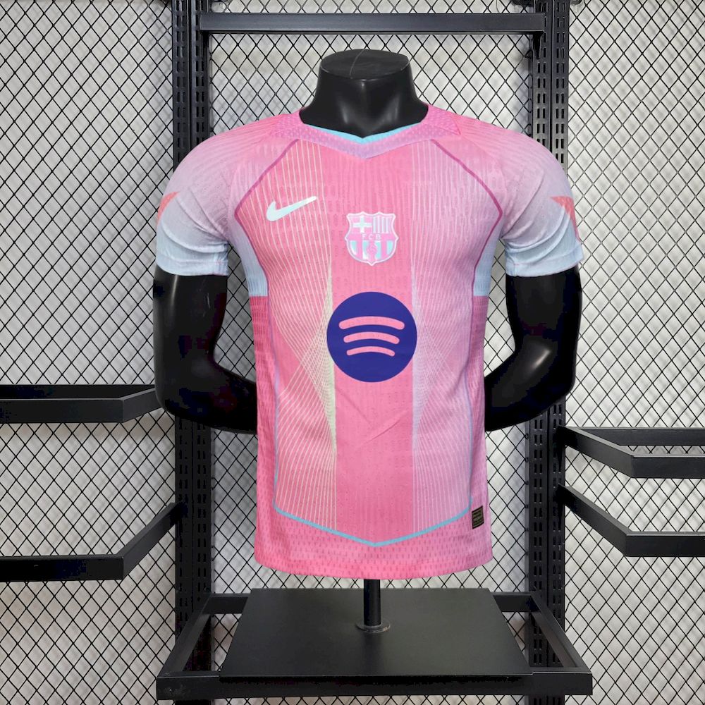 Mens Barcelona 2025/26 Pink Special Edition Jersey Player Version
