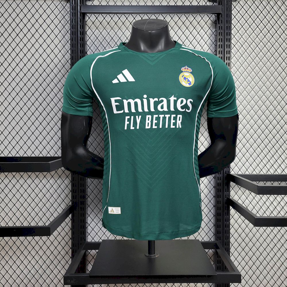 Mens Real Madrid  2025/26 Green special edition Jersey Player Version