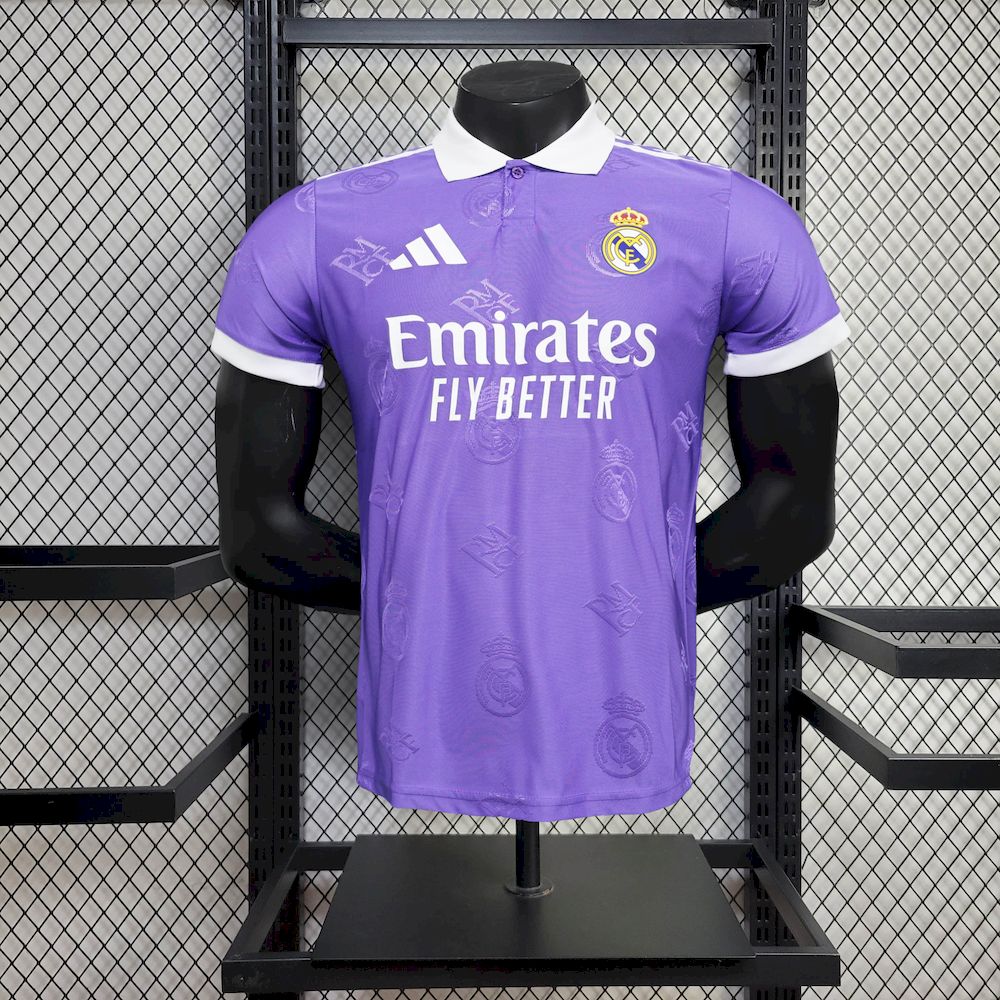 Mens Real Madrid  2025/26 Light purple special edition Jersey Player Version