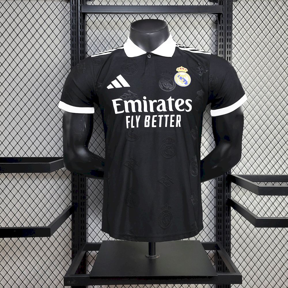 Mens Real Madrid  2025/26 Black Special Edition Jersey Player Version