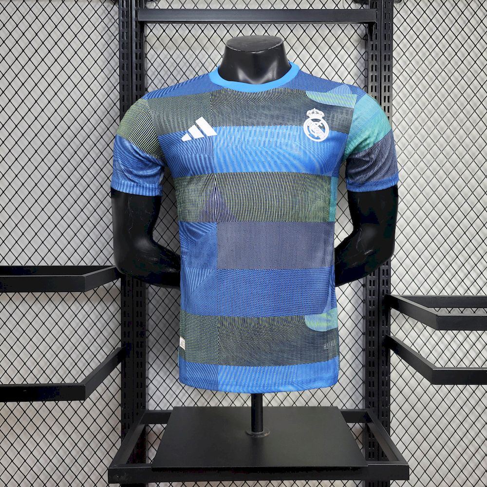 Mens Real Madrid 2025/26 Pre-match training suit Jersey Player Version