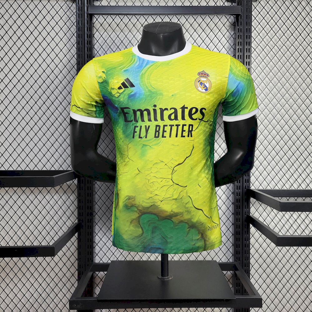 Mens Real Madrid 2025/26 Green Special Edition Jersey Player Version