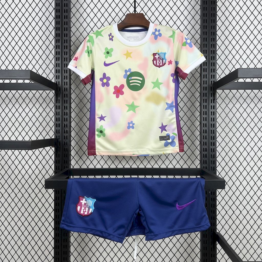 Kids Barcelona 2025/26 Flower Special Edition Kit