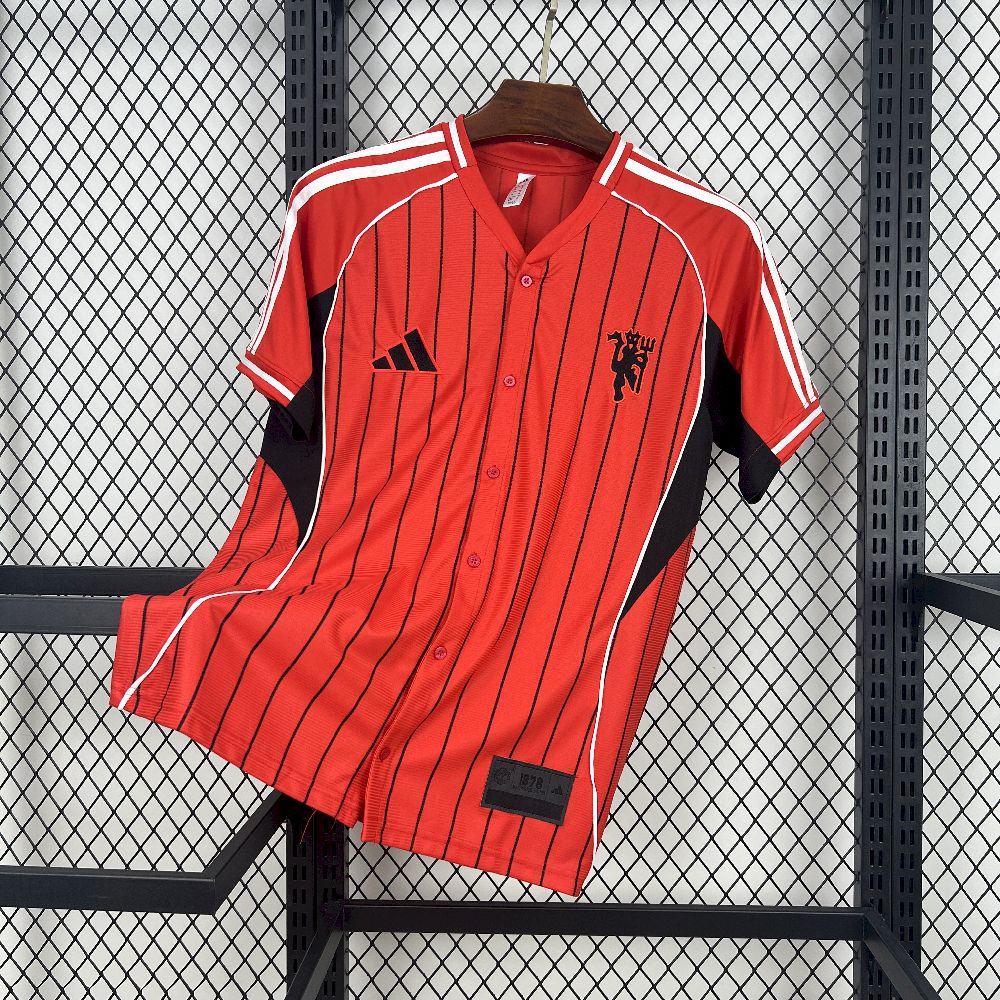 Mens Manchester United 2025/26 Baseball Jersey