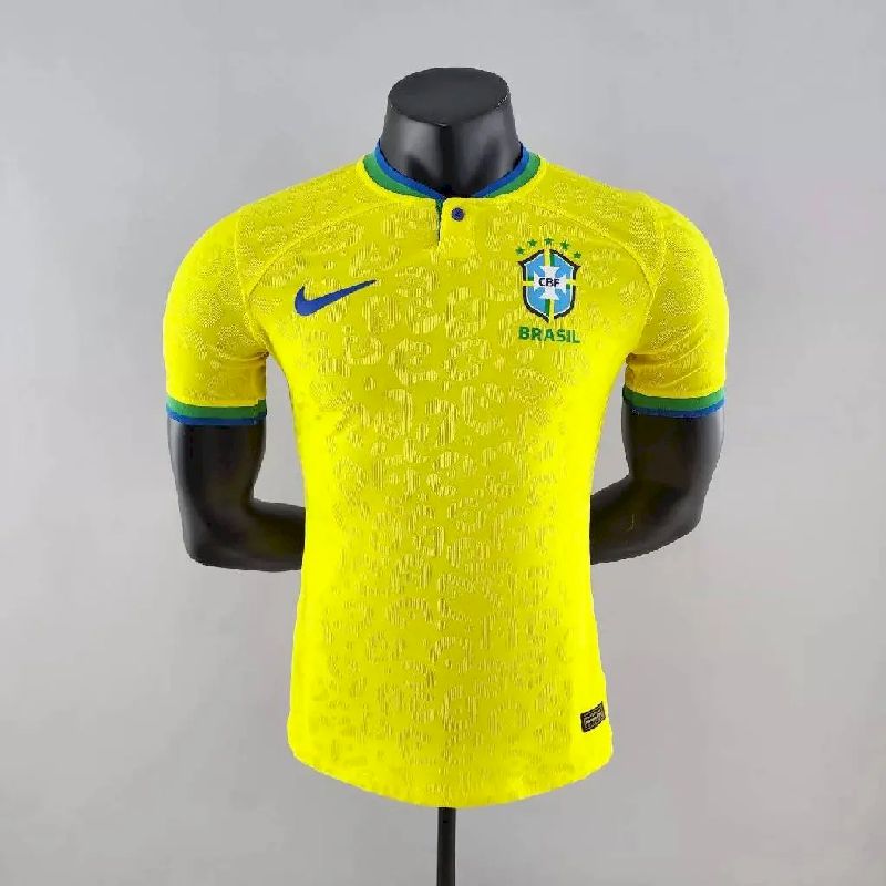 Mens Brazil 2022 World Cup Home Jersey Player Version