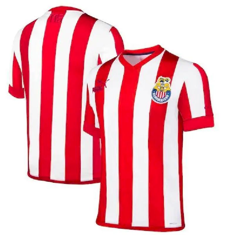 Mens Chivas Puma Youth 115th Anniversary Replica Jersey - Red/white