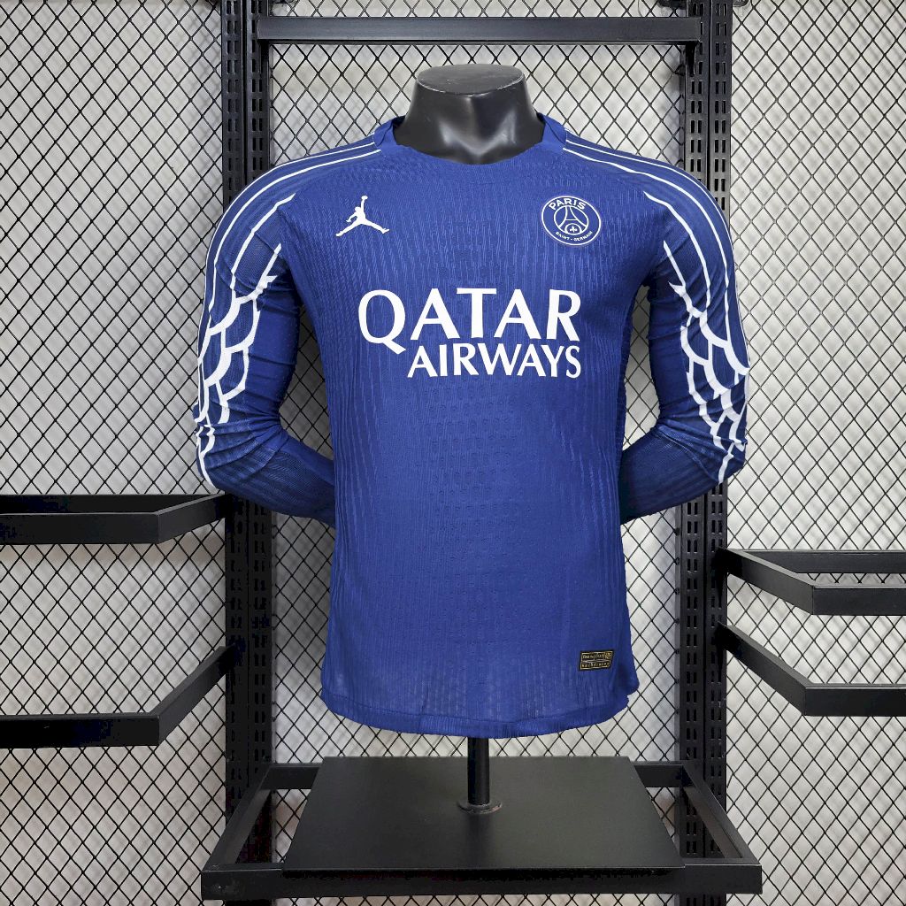 Mens Paris Saint-Germain 2025/26 Fourth Long Sleeves Jersey Player Version