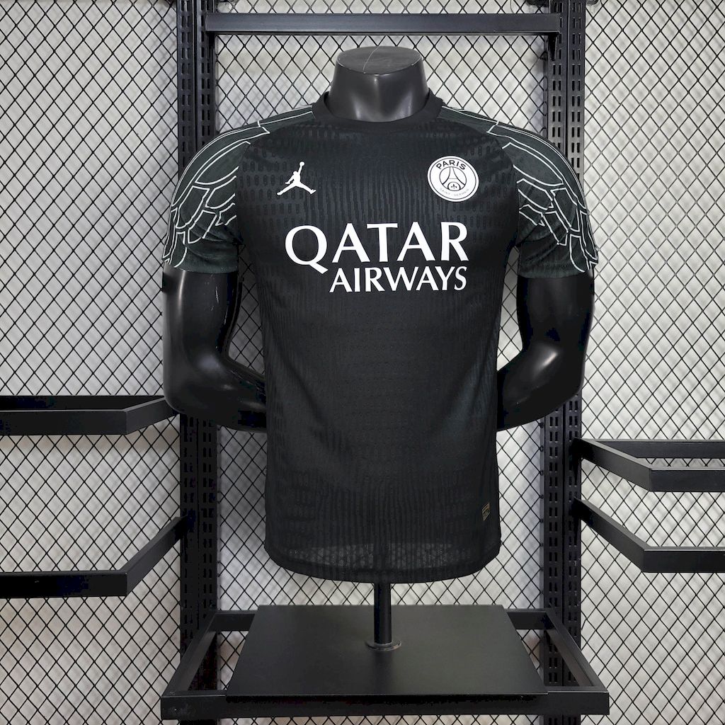Mens Paris Saint-Germain 2024/25 Fourth Black Authentic Jersey