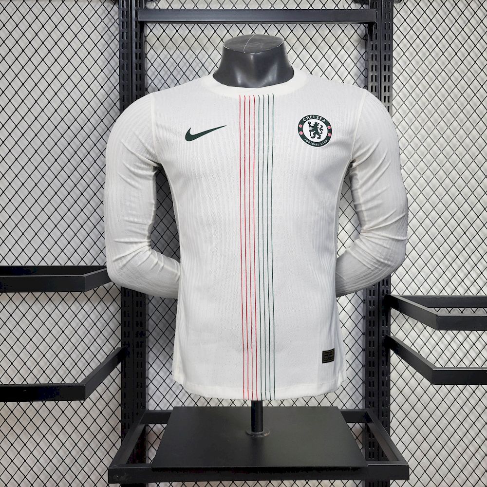 Mens Chelsea 2025/26 Away Long Sleeve Authentic Jersey