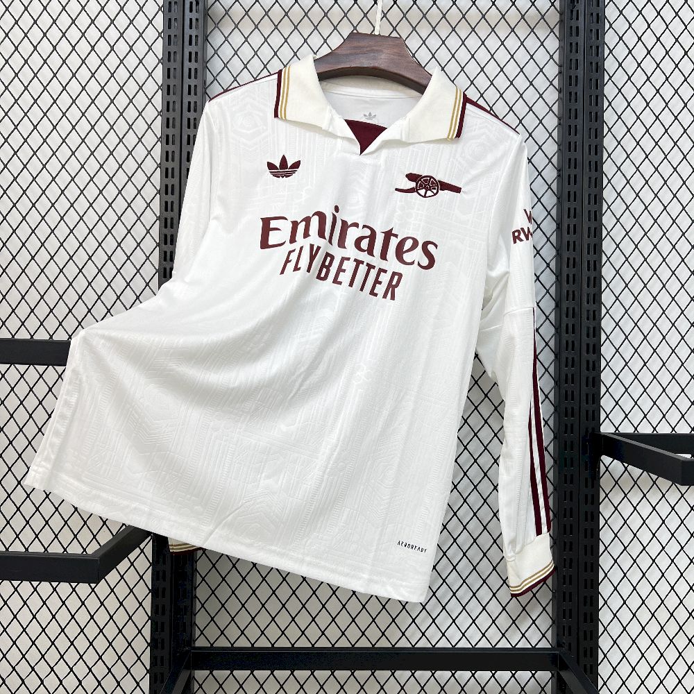 Mens Arsenal 2025/26 Third Long Sleeve Jersey