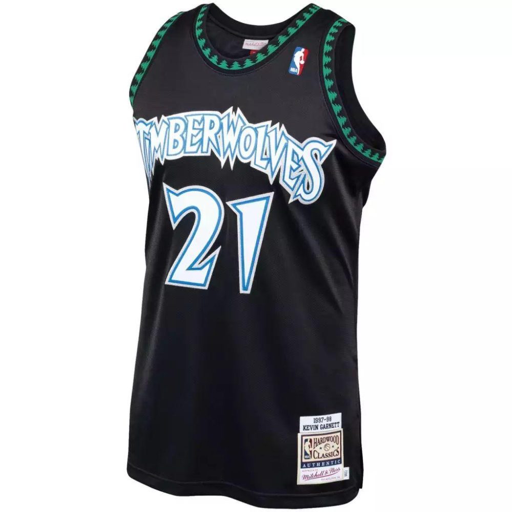 Regata Minnesota Timberwolves - Mitchell & Ness - Garnett NBA- Black - Image 2
