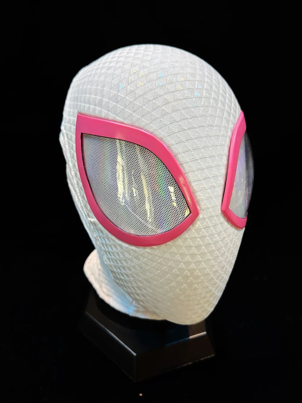 White & Pink Mask with Face Shell - Image 3